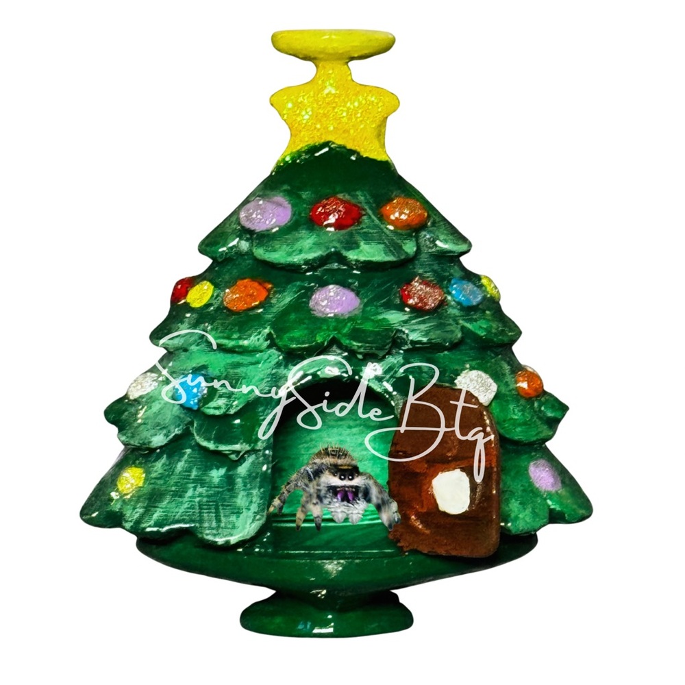 Jumping spider accessories (Christmas tree hide)